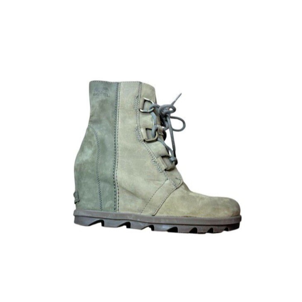 Sorel Joan of Arctic II Wedge Boots Womens Size 8 Lace Up Booties Ankle Leather